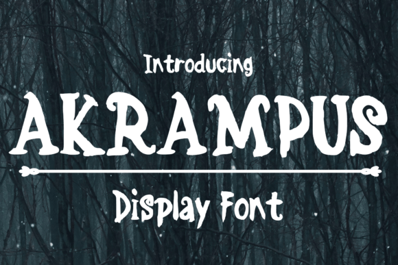 Akrampus: A Scary Christmas Display Font for Bold Editorial Design