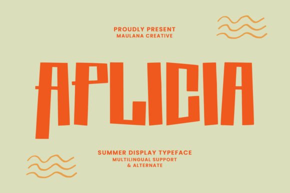 Aplicia Summer: The Ultimate Display Typeface for Modern Brands