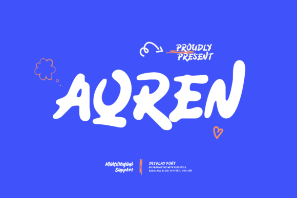Aqren: A Handwriting Display Font for Modern Branding