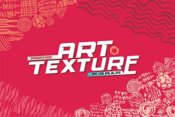 Art Texture: A Playful Display Typeface for Makers