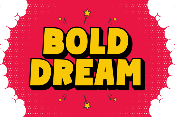 Bold Dream: A Cute Chunky Display Font for Editorial Design