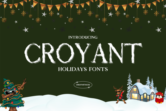 Croyant: A Modern Display Typeface for Editorial Design