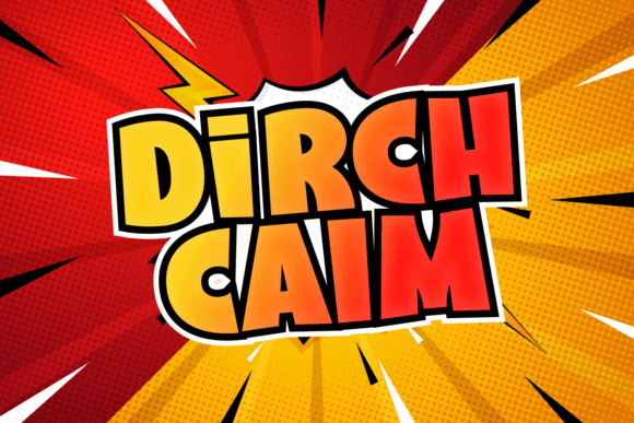 Dirch Calm: A Thick Display Font for Joyful Editorial Design