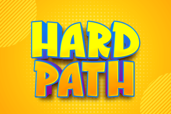 Hard Path: The Playful Display Font for Modern Digital Brands