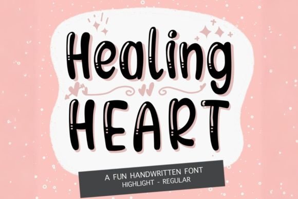 Healing Heart: A Whimsical Typeface for Editorial Design