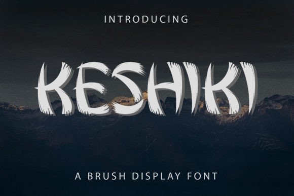 Keshiki: The Bold Brushed Display Font for Modern Branding