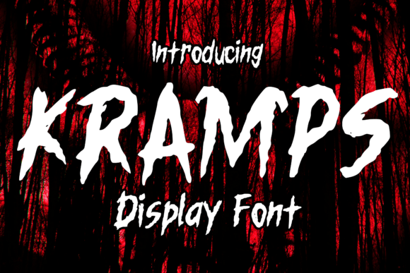 Kramps: The Ultimate Horror Display Font for Editorial Design