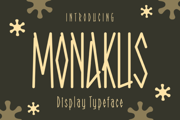 Monakus: A Quirky Display Font for Handmade Creations