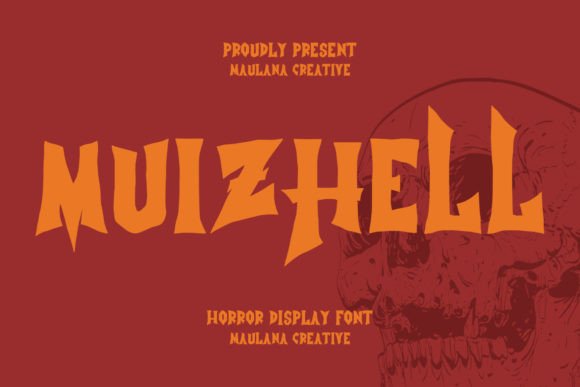 Muizhell: A Horror Display Font for Bold Branding