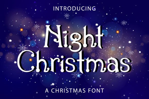 Night Christmas: The Vintage Handwritten Font for Scroll-Stopping Design