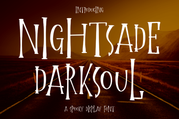 Nightsade Darksoul: A Spooky Display Font for Digital Branding