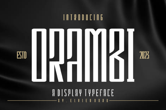 Orambi: A Unique Display Font for Handmade Branding