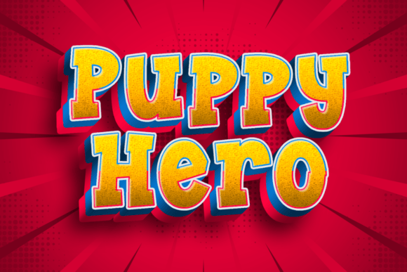 Puppy Hero: A Bold Display Font for Striking Editorial Design
