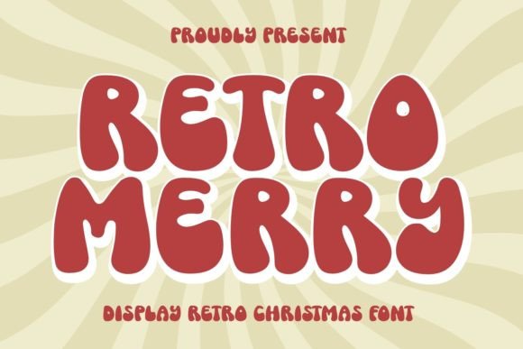 Retro Merry: A Charming Display Font for Holiday Editorial Design