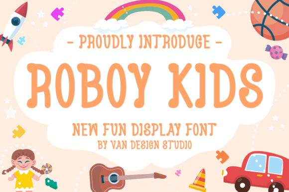 Roboy Kids: The Unique Display Font for Bold Branding