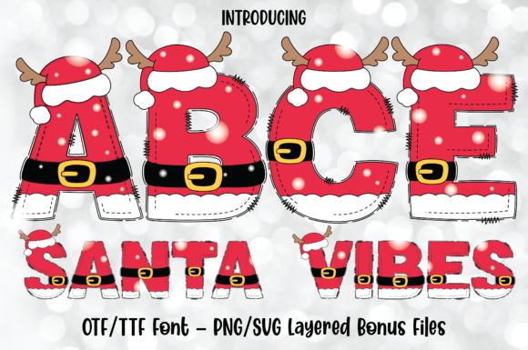 Santa Vibes: A Festive Display Font for Holiday Branding