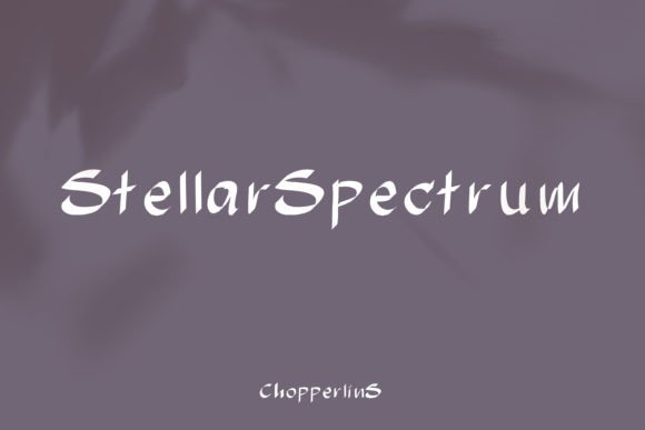 Stellar Spectrum: A Modern Display Typeface for Cosmic Branding