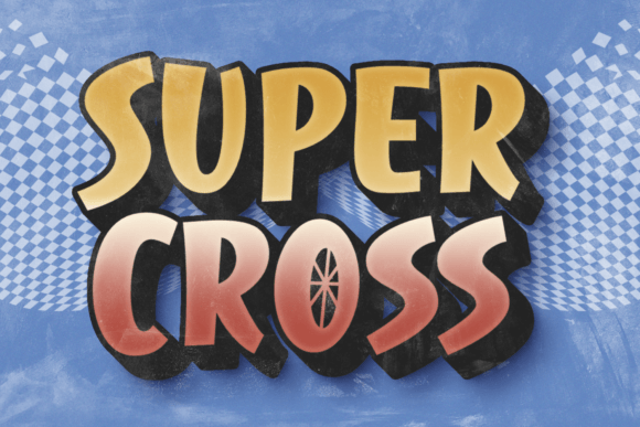 Super Cross: The Cartoon Display Font for Bold Campaigns