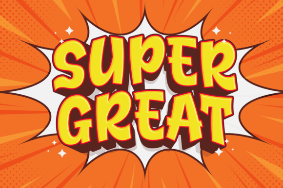 Super Great: The Playful Display Typeface for Bold Digital Branding