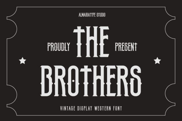 The Brothers: A Masculine Display Font for Bold Designs