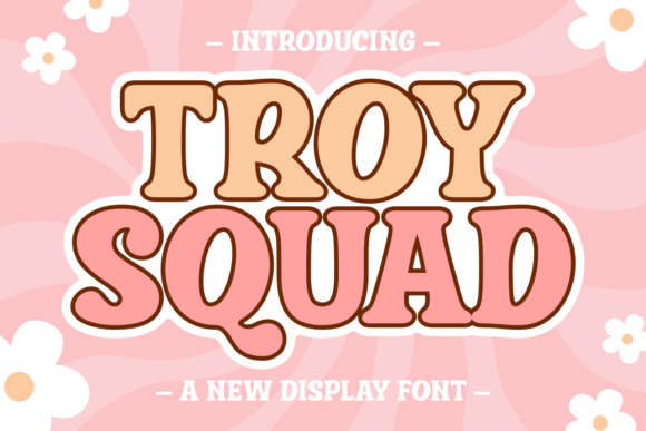 Troy Squad: The Retro Display Font for Bold Web Projects