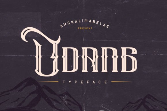 Uandang: A Modern Display Typeface for Campaign Designers