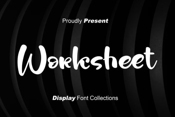 Worksheet: The Premium Display Font for Modern Digital Brands
